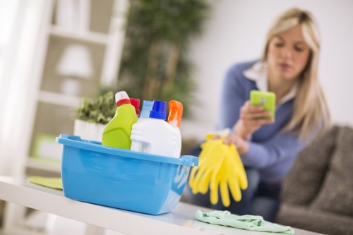 Keyboard navigation focus visible on a Millwall carpet cleaners service page